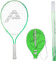 Raquette de tennis enfant Ama sport verte 19 pouces - raquette junior légère avec sac - idéale pour les débutants -