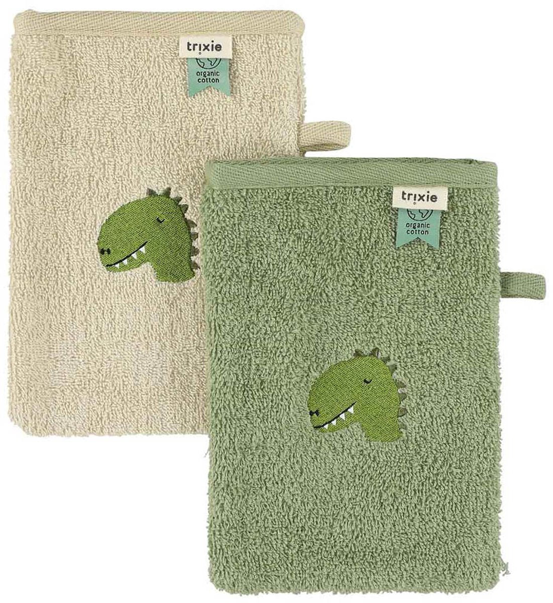 Trixie gant de toilette 2-pack - aura dino