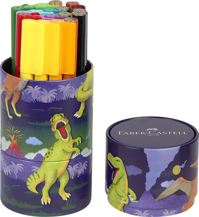 Feutres Faber-castell - connecteur dino - 20 pièces dans une boîte - fc-155546