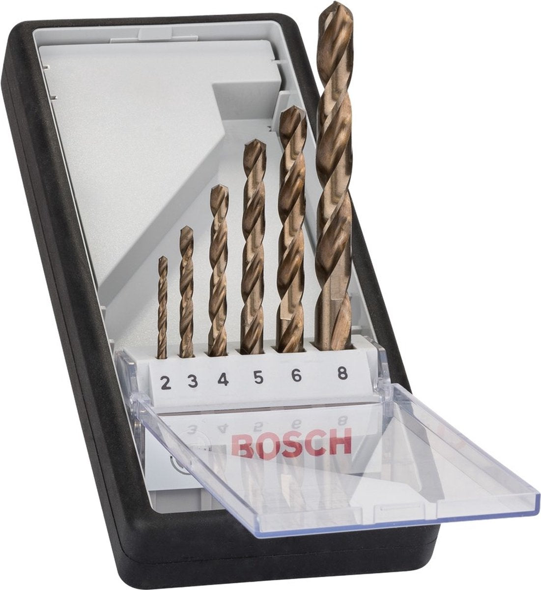 Bosch jeu de 6 forets à métaux robustes hss-co(6)