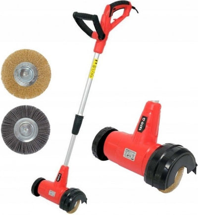 Brosse à mauvaises herbes électrique Yato - nettoyant joints - 400w - ø11 cm - comprenant 2 brosses