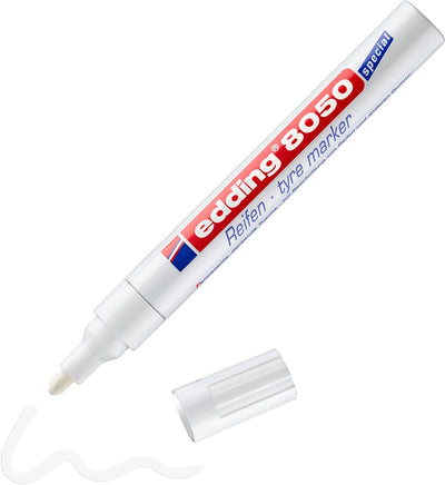 Edding 8050 1 blister marqueur pneu - blanc - 2-4mm