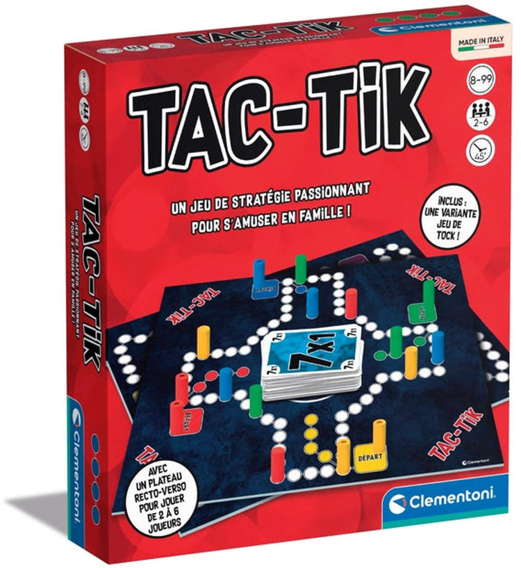 Clementoni tac-tik, jeu de société, stratégie, 8 ans, 45 min, jeu familial