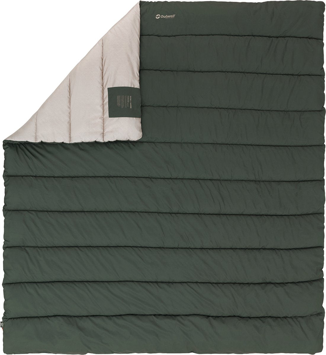 Outwell campion couette double sac de couchage couette 2 personnes 220 x200 cm vert