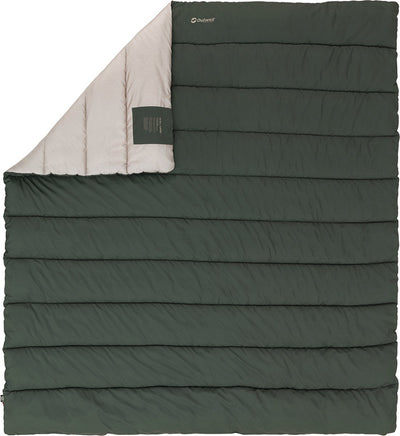 Outwell campion couette double sac de couchage couette 2 personnes 220 x200 cm vert