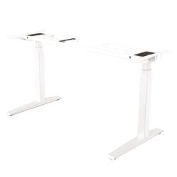 Fellowes bureau assis-debout 97470 acier blanc
