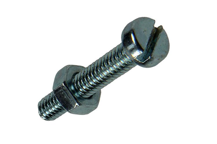 Mack 1018091 - vérin à vis métal. tête + écrou plaqué 55 pcs m4 x 20 mm | 5 pièces