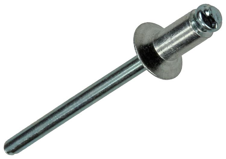 Mack 1020313 - 110 agrafes aveugles aluminium 4,0x8mm | 5 pièces
