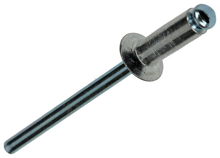 Mack 1020315 - 80 agrafes aveugles aluminium 4.0x12mm | 5 pièces