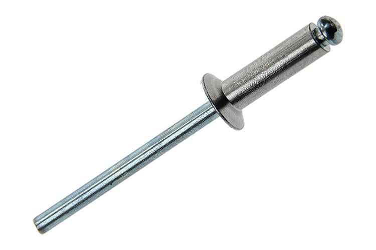 Mack 1020316 - 75 agrafes aveugles aluminium 4.0x14mm | 5 pièces