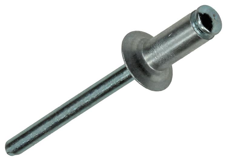 Mack 1020318 - 70 agrafes aveugles aluminium 4,8x12mm | 5 pièces