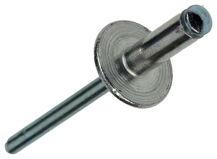 Mack 1020319 - 50 agrafes aveugles aluminium tête large 4,8x14mm | 3 pièces