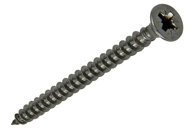 Mack 1019992 - vis pour panneaux d'aggloméré tête VZ acier inoxydable 32 pièces 4,0 x 50 mm | 5 pièces