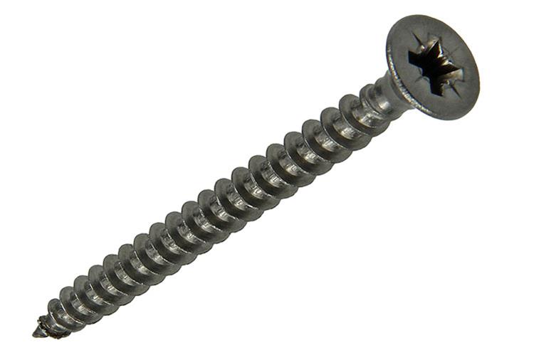 Mack 1019996 - vis pour panneaux d'aggloméré tête VZ acier inoxydable 32 pcs 4,5 x 50 mm | 5 pièces