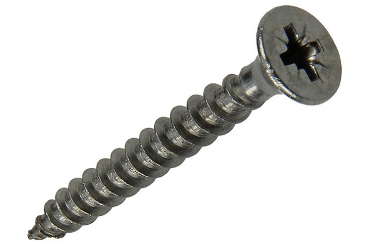 Mack 1019998 - vis pour panneaux d'aggloméré tête VZ acier inoxydable 30 pièces 5,0 x 40 mm | 5 pièces