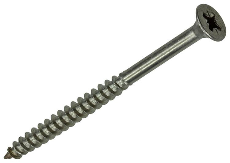 Mack 1020001 - vis pour panneaux d'aggloméré tête VZ acier inoxydable 18 pièces 5,0 x 70 mm | 5 pièces