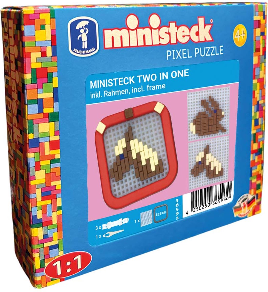 Ministeck mosaïque jouets mini cadres cheval lapin - petite boîte.