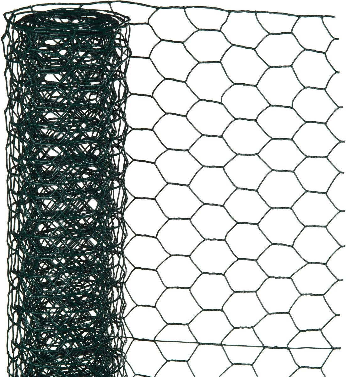 Nature - maille en acier galvanisé - 10 x 0,5m - vert - maille 13mm