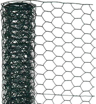 Nature - maille en acier galvanisé - 10 x 0,5m - vert - maille 13mm