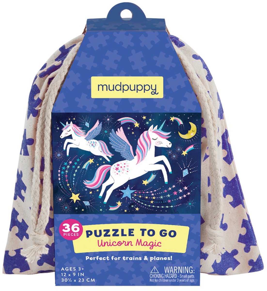 Puzzle Mudpuppy à emporter - licorne magique - 30,5x23cm - 36 pièces - 3 ans