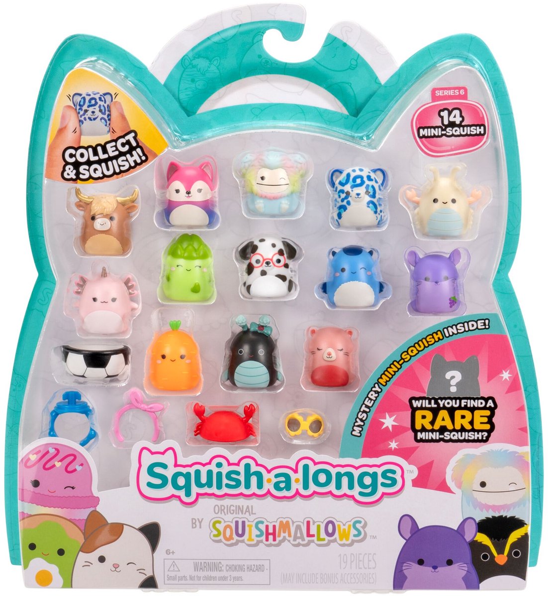 Jazwares squish-a-longs - paquet de 14 (style 2)