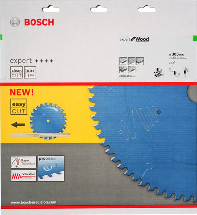 Bosch - lame de scie circulaire expert pour le bois 305 x 30 x 2,4 mm, 72