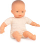 Poupée Miniland avec corps en tissu - asiatique 32cm - au parfum vanille - imperméable - 10 mois