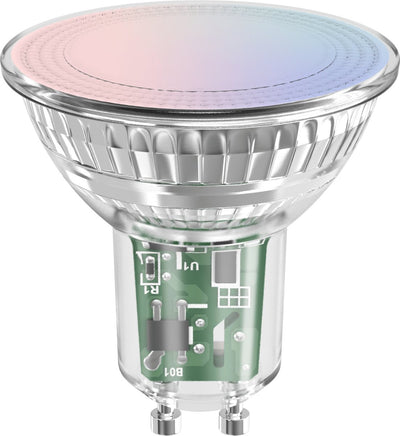 Lampe LED intelligente d'extérieur intelligente Calex - gu10 - ampoule intelligente en maille Bluetooth - RVB et lumière blanche chaude - 4,9 W