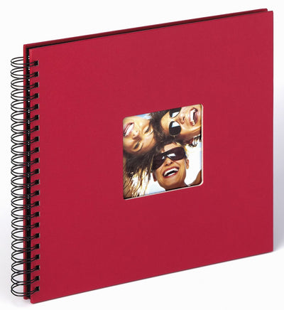 Walther sa-110-r fun - album à spirales - format 30 x 30 cm - rouge
