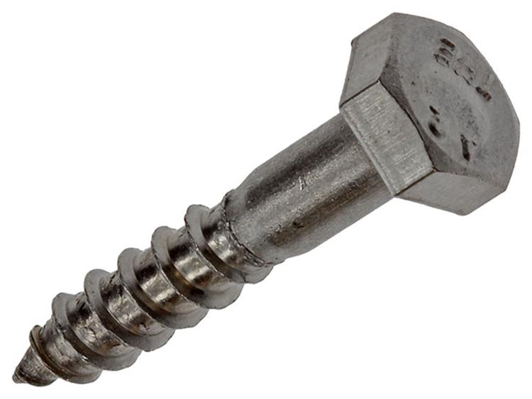 Mack 1020007 - boulon fileté à bois en acier inoxydable 18 pcs 6 x 30 mm | 5 pièces