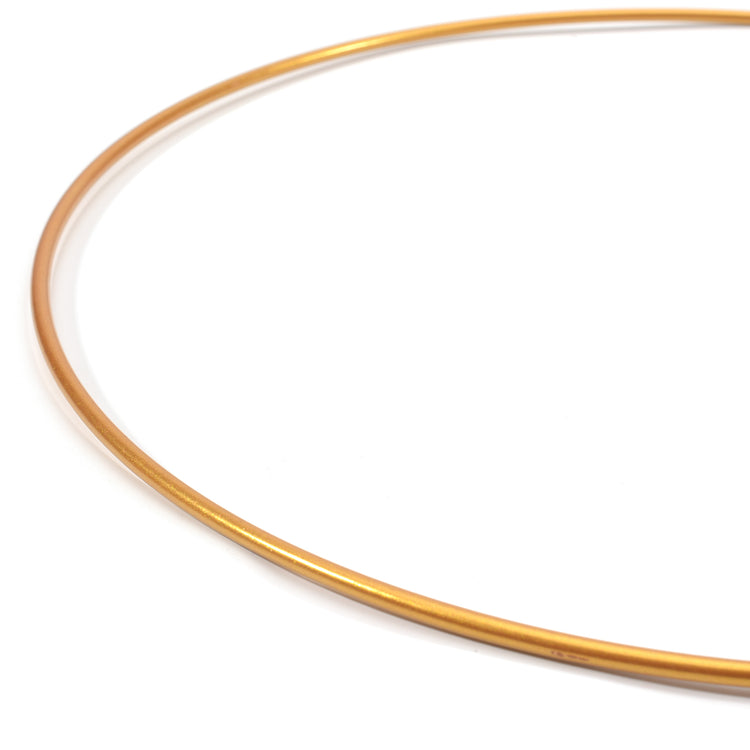Vaessen creative • set d'anneaux en métal ø20cm 3mm or 8x
