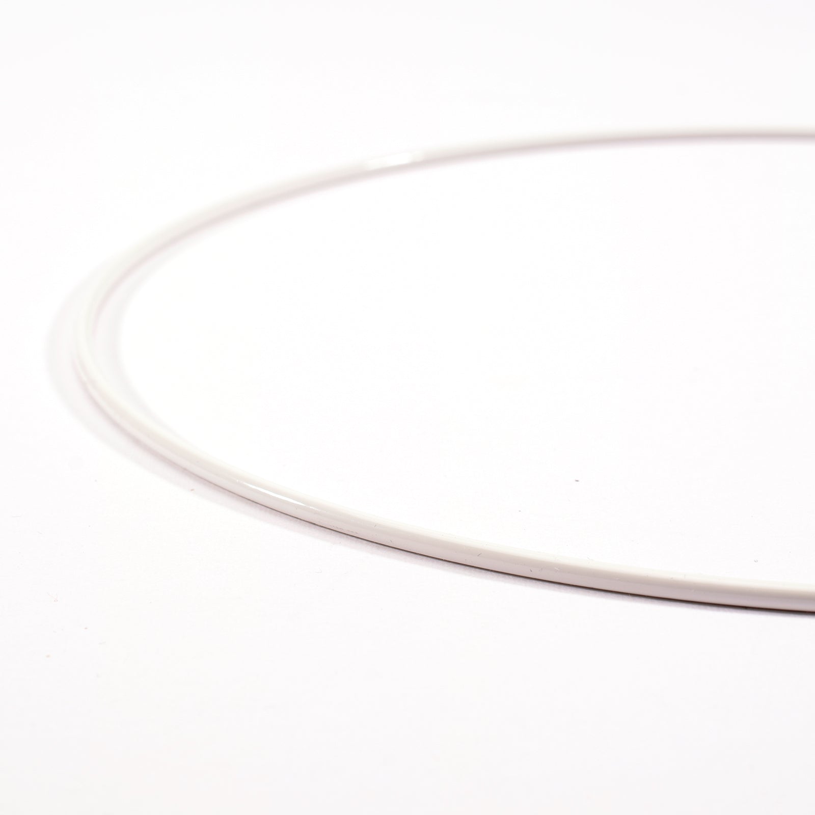 Vaessen creative • set d'anneaux métalliques ø20cm 3mm blanc 8x