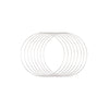Vaessen creative • set d'anneaux en métal ø20cm 3mm argent 8x