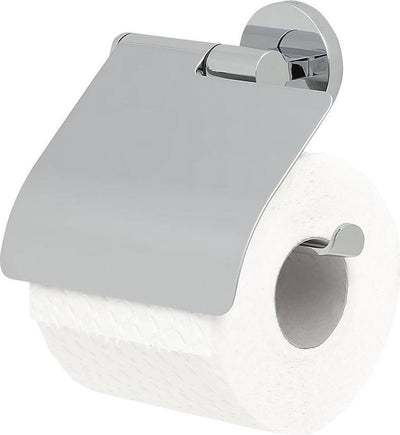 Tigre midi - porte-rouleau papier toilette avec abattant - porte-rouleau papier toilette - sans perçage - perçage ni collage - chrome