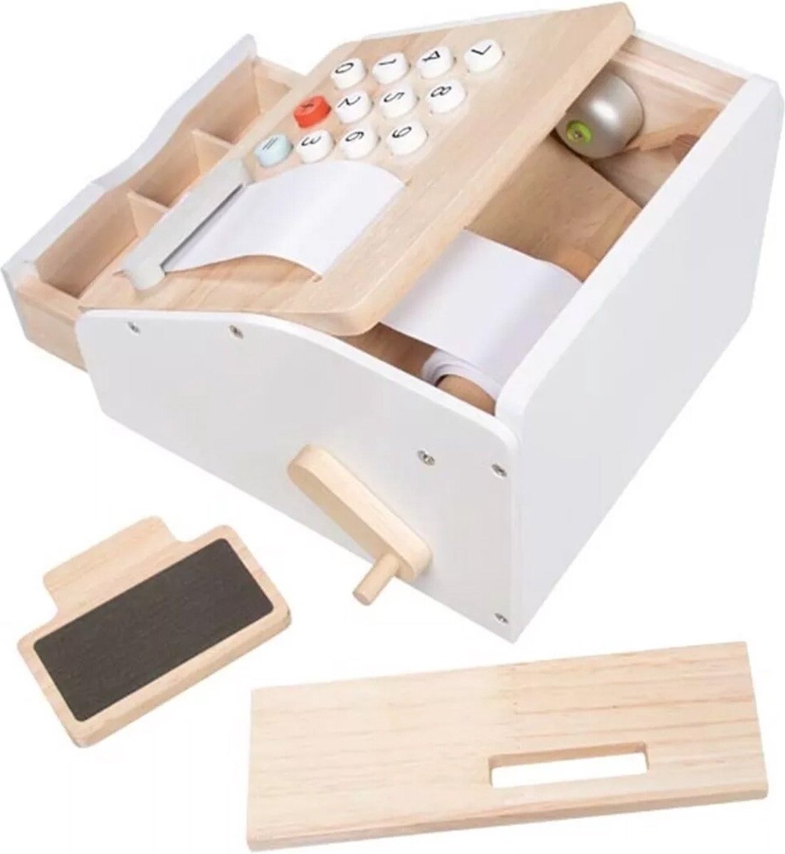Goki Wooden Toy Kassa avec son, 4dlg.