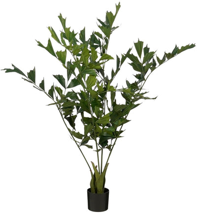 Mica decorations plante artificielle palmier queue de poisson en pot - h150 x ø100 cm - vert