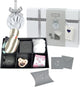 Kit décoration Dooky – main et empreinte de bébé en argile avec boîte à souvenirs – doux pour la peau facile à réaliser – maternité ou cadeau