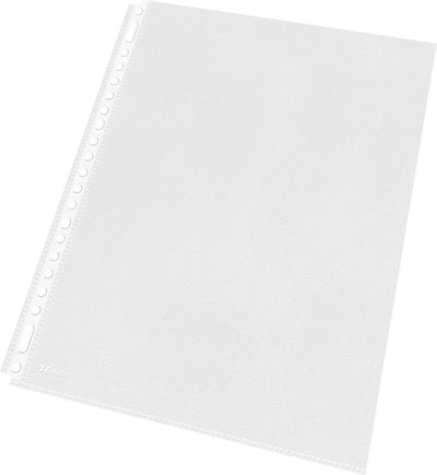 Esselte show bag a4 - 30% de matériaux recyclés pré-consommation - pp - 100 pièces - transparent