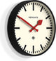 Horloge murale universelle de chemin de fer Newgate noire 43cm