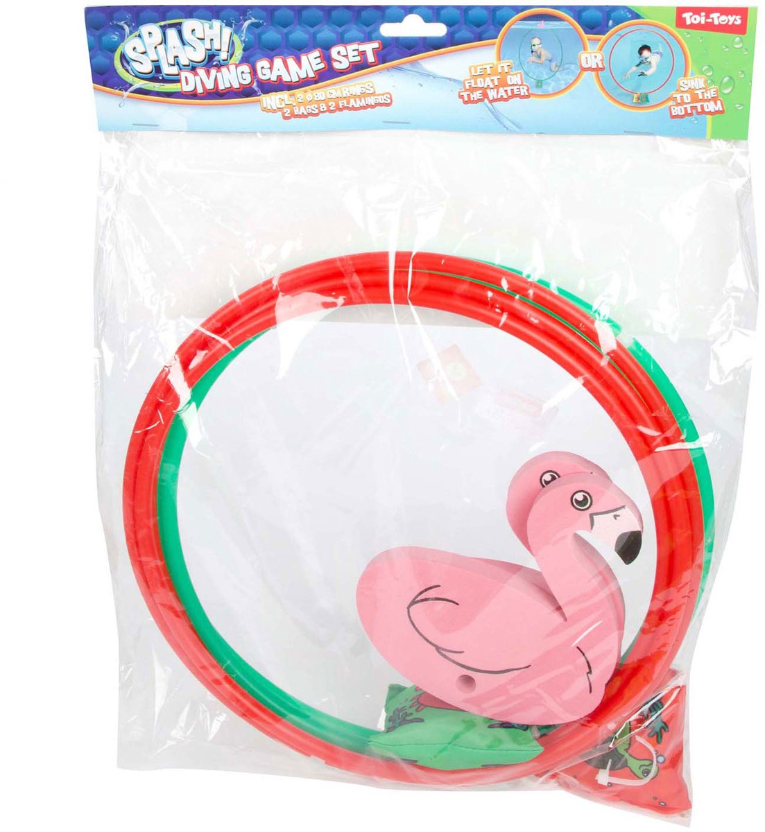 Splash Flamingo Diving Ring 80 cm, ensemble de 2