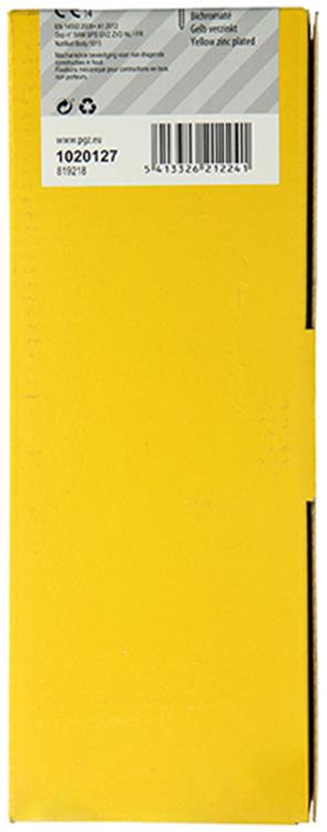 Mack 1020127 - vis pour panneaux d'aggloméré avec tête jaune vz 100 pcs 6,0 x 100 mm | 2 pièces
