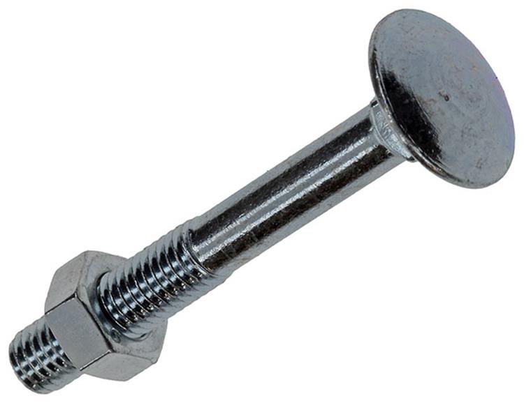 Mack 1020193 - boulon à bois + écrou galvanisé 40 stm5 x 40 mm | 5 pièces