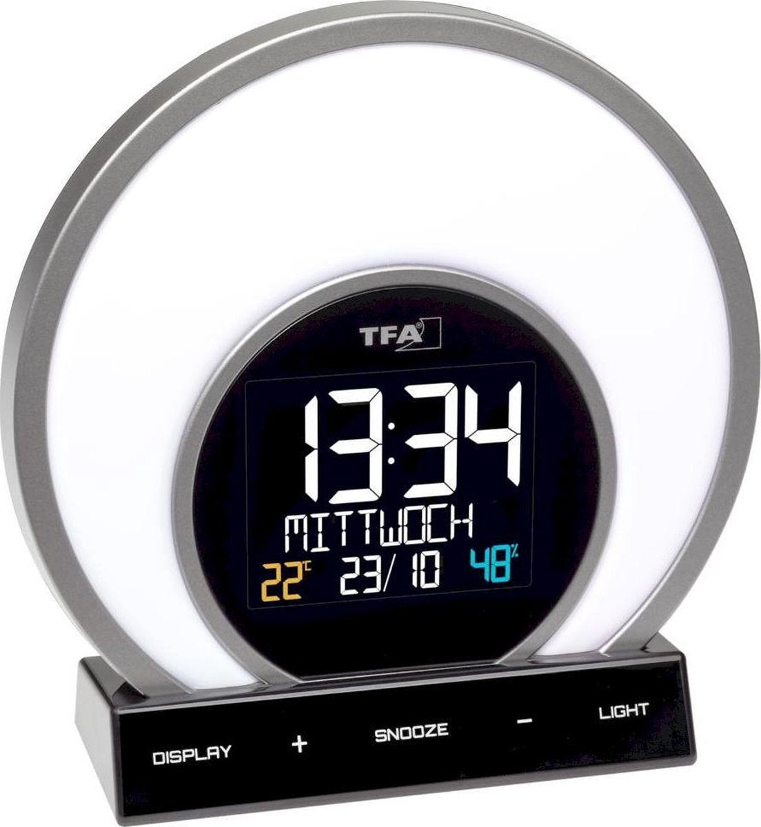 Tfa dostmann tfa soluna réveil lumineux multifonctionnel