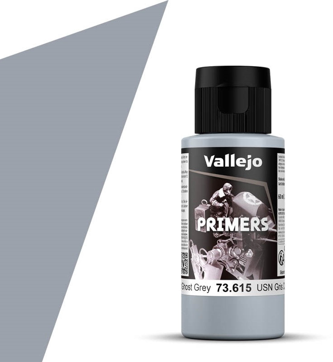 Vallejo Hobby Paint Peinture acrylique - 73615 USN Light Ghost Grey - Apprêt - Bouteille de peinture acrylique (60 ml) - 60 ml