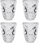 Boland - lot de 4 verres à shot en plastique crâne - horreur - horreur