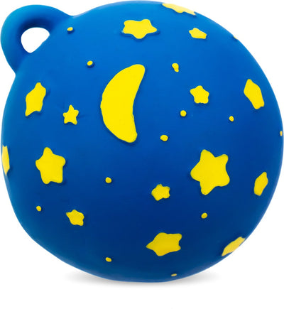 Lanco jouets balle de jouet en caoutchouc Lanco - jour de nuit - bleu