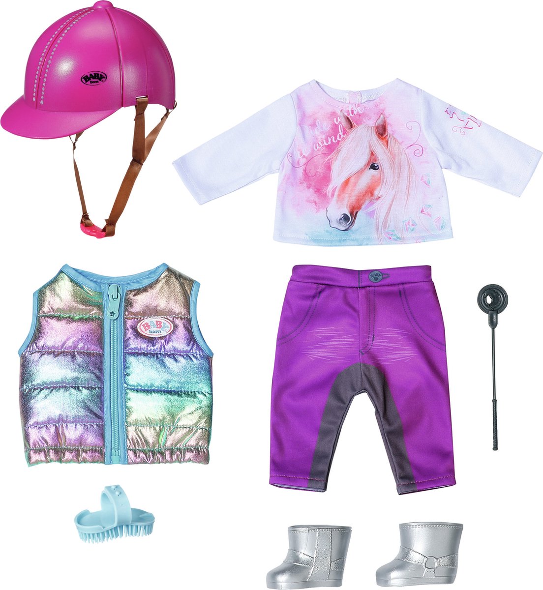 Tenue d'équitation de luxe Baby Born - 43 cm