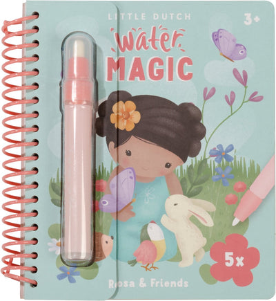 Petit livre de dessin à l'eau hollandais, magie de l'eau, amis roses - jouets bambolino
