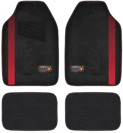 Red Bull Racing Jeu de tapis de voiture universels Red Bull Oracle - jeu de 4 pièces - noir rouge