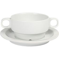 Tasse à soupe nova nordika porcelaine blanche
